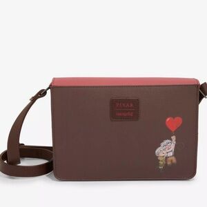 Loungefly Disney Pixar Up Adventure Book Pin Display Crossbody Bag NWT